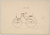 Dog Cart Phaeton # 243, Brewster & Co. American, Pen and black ink