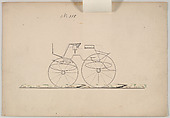 Dog Cart Phaeton #358, Brewster &amp; Co. (American, New York), graphite, pen and black ink,watercolor and gouache