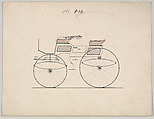 Phaeton #434, Brewster & Co.  American, Graphite, pen and black ink, watercolor and gouache with gum arabic.
