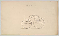Four Wheel Dog Cart #136, Brewster & Co. American, Pen and black ink