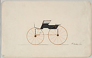 Phaeton (unnumbered), Brewster & Co. American, Pen and black ink, watercolor and gouache with gum arabic