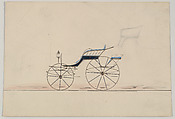 Phaeton (unnumbered), Brewster & Co. American, Graphite, pen and black ink, watercolor and gouache with gum arabic