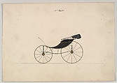 Phaeton #880, Brewster & Co. American, Pen and black ink, watercolor and gouache with gum arabic