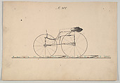 Design for Wagon, no. 408, Brewster & Co. American, pen and blak ink, watercolor