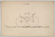 Dog Cart Phaeton # 362, Brewster & Co.  American, Pen and black ink, watercolor and gouache
