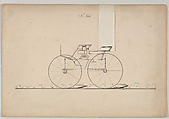 Dog Cart Phaeton #361, Brewster & Co.  American, pen and black ink, watercolor and gouache