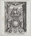 Title page for "Roman Emperors on Horseback", Adriaen Collaert Netherlandish, Engraving; first state of two
