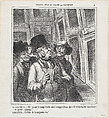 The visitor and the artist, from 'Sketches from the Salon,' published in Le Charivari, May 30, 1864, Honoré Daumier  French, Lithograph on newsprint; second state of two (Delteil)
