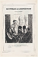 And you, what do you like best at this year's Salon? The beer!, from 'The public at the exhibition,' published in Le Petit Journal pour Rire, June 18, 1864, Honoré Daumier  French, Lithograph on newsprint; third state of four (Delteil)