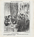 A difficult patron of the arts, from 'Exhibition sketches,' published in Le Charivari, June 17, 1864, Honoré Daumier  French, Lithograph on newsprint; second state of two (Delteil)