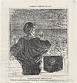 Opening night, from 'The difficult moments of life,' published in Le Charivari, May 26, 1864, Honoré Daumier French, Lithograph on newsprint; second state of two (Delteil)