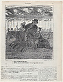 –Papa, I 'm getting sick. –Too bad, my son, but in this world you must learn to go in circles, from 'News of the day,' published in Le Charivari, April 30, 1866, Honoré Daumier French, Lithograph on newsprint; second state of two (Delteil)