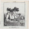Madame Gargantua: A model, recommended for the next carnival, from "News of the day", Honoré Daumier  French, Lithograph on newsprint; second state of two (Delteil)