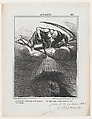 Thank God for the rain... especially since Europe was almost set on fire, from 'News of the day,' published in Le Charivari, October 8, 1866, Honoré Daumier  French, Lithograph and pen and brown ink on newsprint; third state of three (proof)