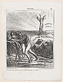 Maybe the firemen really shouldn't leave just yet, from 'News of the day,' published in "Le Charivari", Honoré Daumier French, Lithograph on wove paper; third state of three (Delteil)