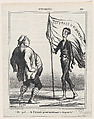By God! If Ireland should really wave this flag now!, from "News of the Day", Honoré Daumier  French, Lithograph on newsprint; fourth state of four (Delteil)