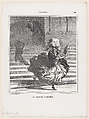 The new Cinderella, from 'News of the day,' published in "Le Charivari", Honoré Daumier French, Lithograph on wove paper; second state of three (Delteil)