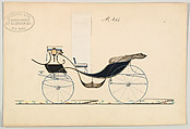 Victoria #413, Brewster & Co. (American, New York), pen and black ink, watercolor and gouache, with gum arabic and ink stamp