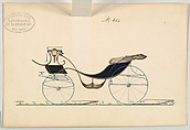 Victoria #413, Brewster &amp; Co. (American, New York), pen and black ink, watercolor and gouache, with gum arabic and ink stamp
