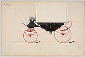 Landau #809, Brewster & Co. American, Pen and black ink, watercolor and gouache with gum arabic and metallic ink