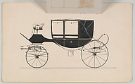Landau #889, Brewster &amp; Co. (American, New York), Pen and black ink, watercolor and gouache