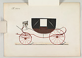 Landau #942a, Brewster &amp; Co. (American, New York), Pen and black ink, watercolor and gouache with gum arabic and metallic ink