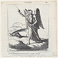 Time too feels the urge for modern equipment, from 'News of the day,' published in Le Charivari, January 10, 1867, Honoré Daumier  French, Lithograph on newsprint; second state of two (Delteil)