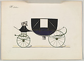 Landau #1034a, Brewster &amp; Co. (American, New York), Pen and black ink, watercolor and gouache with gum arabic and metallic ink