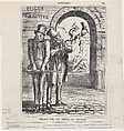 Marius in the ruins of Carthage, from 'News of the day,' published in Le Charivari, August 7, 1867, Honoré Daumier  French, Lithograph on newsprint; second state of two (Delteil)