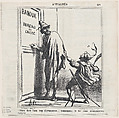 Listen, you friend of rearmament..... if you saved on steel you could also save some money!, from 'News of the day,' published in Le Charivari, July 6, 1867, Honoré Daumier  French, Lithograph on newsprint; third state of three (Delteil)