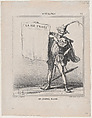 A blank newspaper, from 'News of the day,' published in Le Charivari, March 31, 1868, Honoré Daumier French, Lithograph on newsprint; second state of three (Delteil)