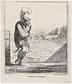 Waiting for spring, from 'News of the day,' published in "Le Charivari", Honoré Daumier French, Lithograph on newsprint; second state of two (Delteil)