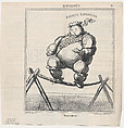 Gently!, from 'News of the day,' published in Le Charivari, April 21, 1868, Honoré Daumier French, Lithograph on newsprint; second state of two (Delteil)
