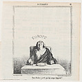 What the hell can destroy her appetite?, from "News of the day", Honoré Daumier French, Lithograph on newsprint; second state of two (Delteil)