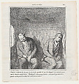 –I'll pretend to be asleep, otherwise he will never stop explaining his plans for amending his latest bill. –I'll make him believe that I am asleep or he will go on and on about the minutes of the last session, from 'News of the day,' published in Le Charivari, September 9, 1868, Honoré Daumier  French, Lithograph on newsprint; second state of two (Delteil)