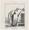 An award winner in 1868, from "News of the day", Honoré Daumier  French, Lithograph on newsprint; second state of two (Delteil)