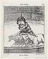 Don't fall!, from 'News of the day,' published in "Le Charivari", Honoré Daumier French, Lithograph on newsprint; second state of two (Delteil)