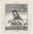 Beware of the fall!, from 'News of the day,' published in Le Charivari, September 24, 1868, Honoré Daumier  French, Lithograph on newsprint; second state of two (Delteil)