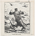 The spring-tide of 1868, from "News of the day", Honoré Daumier French, Lithograph on newsprint; third state of three (Delteil)