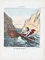 From Scylla to Charybdis, from "News of the day", Honoré Daumier  French, Color lithograph on wove paper; third state of three (Delteil)