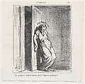After all, public opinion is really pushing hard, from 'News of the day,' published in Le Charivari, January 16, 1869, Honoré Daumier  French, Lithograph on newsprint; second state of two (Delteil)
