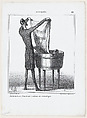 I can wash as much as I want, the old color won't come back, from 'News of the day,' published in "Le Charivari", Honoré Daumier  French, Lithograph on wove paper; second state of two (Delteil)