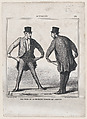 View from the first week in January, from 'News of the day,' published in "Le Charivari", Honoré Daumier  French, Lithograph on wove paper; second state of two (Delteil)