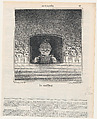 The prompter, from 'News of the day,' published in Le Charivari, February 7, 1870, Honoré Daumier  French, Lithograph on newsprint; second state of two (Delteil)
