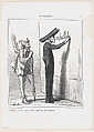 Basile, my friend, your word is going to be askew, from 'News of the day,' published in Le Charivari, January 20, 1870, Honoré Daumier  French, Lithograph on wove paper; second state of two (Delteil)