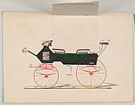 Break (unnumbered), Brewster &amp; Co. (American, New York), Pen and black ink, watercolor, metallic ink and gouache with gum arabic