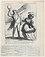 –Léocadie, up there 40 centuries and three quarters are looming down upon us. –Oh, my God, and I didn't even dress up!…, from 'News of the day,' published in Le Charivari, November 27, 1869, Honoré Daumier  French, Lithograph on newsprint; second state of two (Delteil)