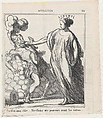 Pardon my friend..... let's verify my powers before yours!, from 'News of the day,' published in Le Charivari, July 16, 1869, Honoré Daumier  French, Lithograph on newsprint; second state of two (Delteil)