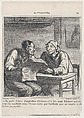 –They're talking about new elections. –Before I vote for a candidate, I want him to be examined by a doctor to make sure he is not declared invalid again, from 'News of the day,' published in Le Charivari, September 27, 1869, Honoré Daumier  French, Lithograph on newsprint; third state of three (Delteil)