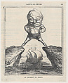 The President of Rhodes, from "News of the day", Honoré Daumier  French, Lithograph on newsprint; second state of two (Delteil)